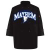 Ten Pearl Button Black Chef Coat Thumbnail