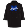 Ten Pearl Button Black Chef Coat Thumbnail