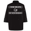 Ten Pearl Button Black Chef Coat Thumbnail